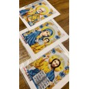 Микола Чудотворець жовто-синій А3